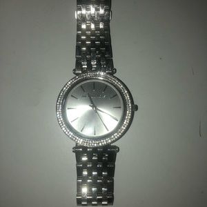 MK silver watch